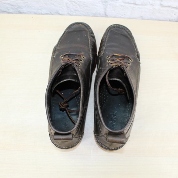 LL BEAN Men's Signature Jackman Ranger Moc Brown Leather Chukka Boots 11.5 D - Picture 6 of 9